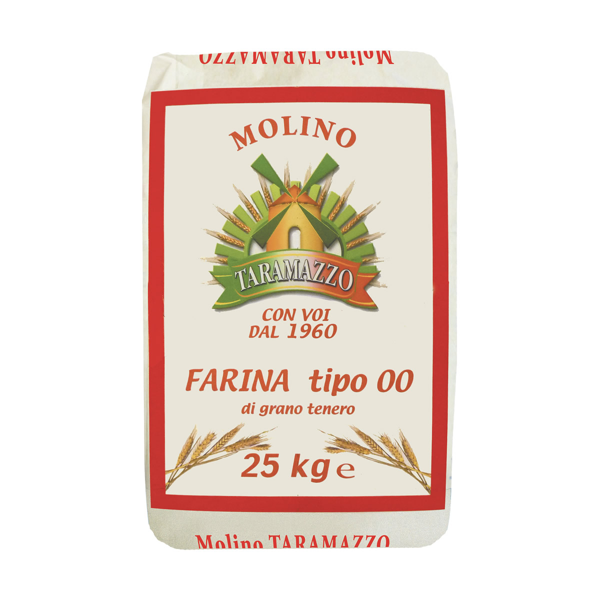 Farina 00 da 25 Kg nostro marchio.